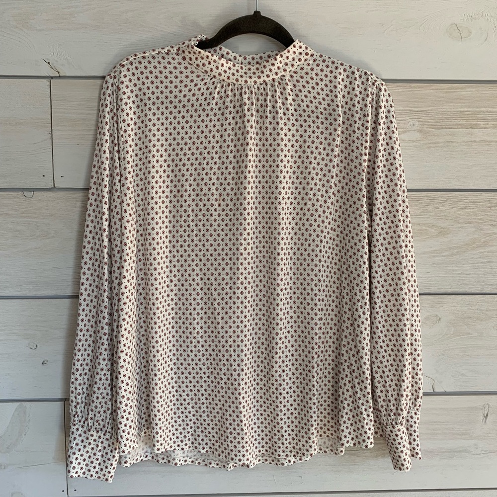 Geometric print LOFT blouse